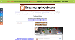 Desktop Screenshot of oceanographyjob.com