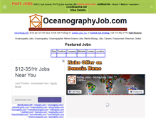Tablet Screenshot of oceanographyjob.com